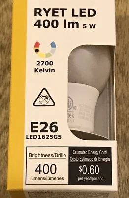 Set Of 2 IKEA LIght Bulbs LED E26 400 Lumen Globe Opal White RYET - Image 1 of 4