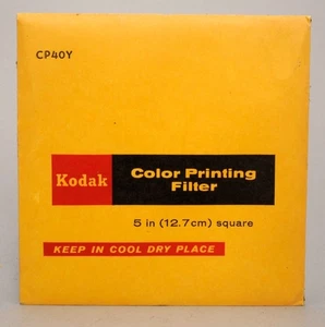 Kodak CP40Y Filtro Gelatina Stampa a Colori - Quadrato 5" - Nuovo - Foto 1 di 4