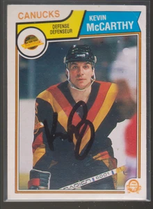 Autografiado 83/84 OPC Kevin McCarthy - Canucks - Imagen 1 de 1