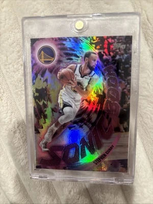 2025-26 Topps Basketball STEPHEN CURRY #SB-12 Sonic Boom Holo (1:930) SSP RARE🔥 - Image 1 of 3