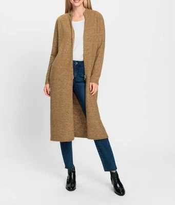 Mode von Heine Damen Strickjacke Cardigan Langarm Stehkragen camel Gr. 36 Neu - Bild 1 von 3