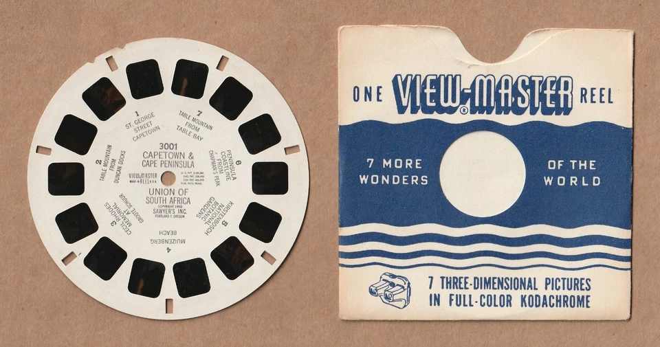Vintage View-Master reel #3001 Capetown & Cape Peninsula Union of South Africa 1 - Image 1 of 1