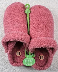 Crocs Classic Cozy Cozzzy Sandale Blush Pink Fuzzy Sherpa Hausschuhe Damen 11 - Bild 1 von 6