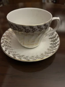 Vintage H Aynsley 50 Jahre Jubiläum Tasse & Untertasse Staffordshire England  - Bild 1 von 2