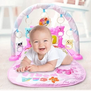 Cartoon Style Baby Activity Gym Rack Newborn 0-36 Months - Picture 1 of 14
