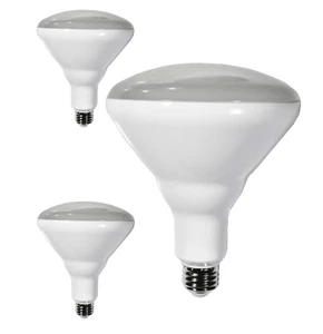 Diodesy BR40 LED Flood Light 9W 650LM E26 3500K 120V 120° Dimmable White 3Pk - Picture 1 of 2