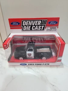 Denver Die Cast 1:48 Scale 1953 Ford F-100 Police Pickup Truck New In Box - Picture 1 of 7