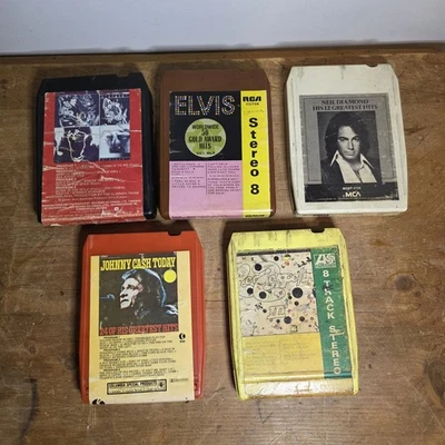 Lot of 5 All Classic Rock Hard Rock 8-Tracks - vtg 8 Track Tape Cartridge - Image 1 of 4