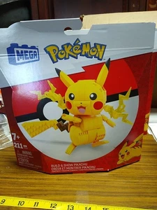 Mega Pokémon Pikachu Building Set Build And Show Pikachu New In Package - Picture 1 of 3