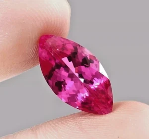10.00 Ct Natural Ceylon Pink Sapphire Marquise Cut Loose Gemstone Certified A+ - Picture 1 of 4