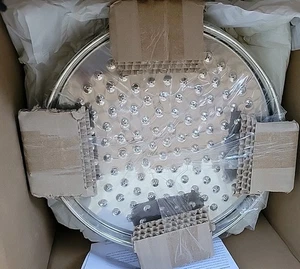 New Newport Brass 2092/15 Rainfall 12" Shower Head Round Polished Nickel - Picture 1 of 11