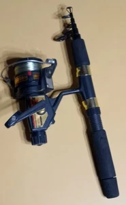Vintage MASTER Spectra Telescopic 6' Backpack Fishing Rod Reel Combo Spinning - Picture 1 of 5