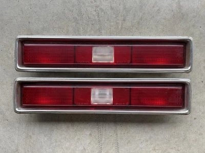 1971 1972 Pontiac Ventura II Rear Tail Lights Set, Good Condition AKA Long Nova - Image 1 of 4