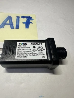 Power Supply Adaptor12Vdc 0.6A 600mA 0.6Amp UL Listed 12V for Home Lawn Yard - Image 1 of 4