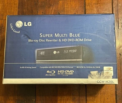 LG GGW-H20L SATA 6X BluRay + HDDVD multi drive CD DVD NEW In Open Box - Image 1 of 4