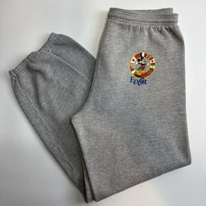 Felpa Vintage Disney Epcot Center Grigio Topolino Inc. Uomo Large - Foto 1 di 8