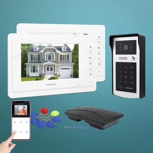 7" WIFI Video Door Intercom System with Intra-monitor Audio Intercom for House - Picture 1 of 10