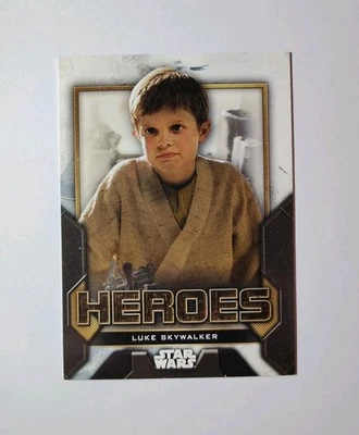 Star Wars 3 PACK-2023 Topps LUKE SKYWALKER Heroes H-10 w/2 FREE cards - Image 1 of 2