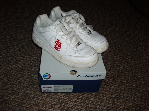 St Louis Cardinals Red Shoes Mens 10.5 Clubhouse Exclusive Rare STL CHRISTMAS!!! Cover