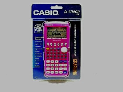 Casio fx-9750GII-PK Graphing Calculator Pink - Image 1 of 4