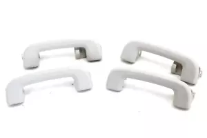 2016-2023 JAGUAR XF XE ROOF HEADLINER GRAB GRIP HANDLE OEM SET OF 4 SILVER #4368 - Picture 1 of 9