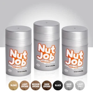 Nut Job Hair Building Fibres Travel Size Three Pack - Bulk Buy - Picture 1 of 11