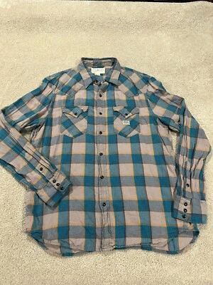 Camisa Denim Supply Ralph Lauren Para Hombres Grande Perla A Presión Manga Larga Vaquero Western Foto 1 de 4