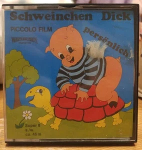 Schweinchen Dick Persönlich Piccolo Film Warner Bros. Super 8 Film schwarz weiß - Bild 1 von 5