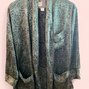 Camisa Vintage Estampado Paisley 100% Pequeña Seda - Londres Nuber One - Imagen 1 de 6