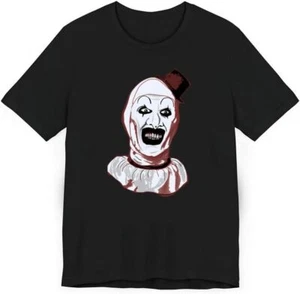 Terrifier Clown Art Illustration T-Shirt Black - Picture 1 of 5