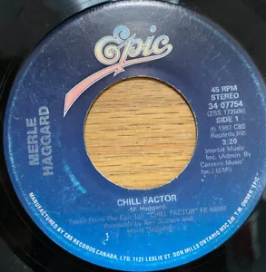 Merle Haggard - Chill Factor (7") - Picture 1 of 2