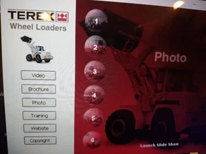 Terex Wheel Loader Product Training CD ROM 6 Videos PowerPoints 6 Brochures - Picture 1 of 8