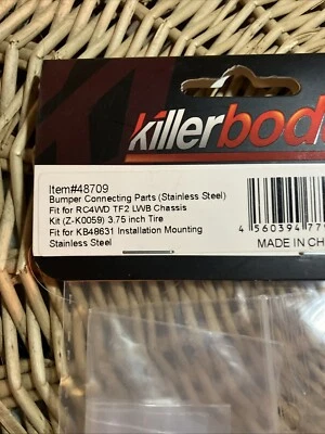 Killerbody 48709 Bumper Connecting Parts TF2 LWB Chassis Ki & 48436 Plastic Tote - Image 1 of 4