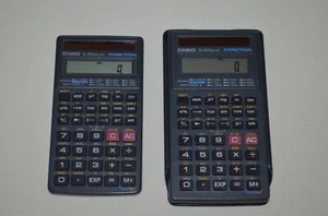 (2) Lote de Calculadora Científica de Fracción Solar Casio Fx-260 - Falta una Cubierta - Imagen 1 de 6