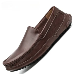 Zapatos informales para hombre mocasines planos transpirables sin cordones zapatos para conducir - Imagen 1 de 27