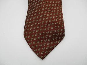 Cravatta Burberry vintage rossa dettagliata Burberrys - Foto 1 di 5