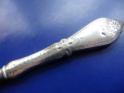 antique Victorian hallmark SILVER daisy flower button hook -C759 - Image 1 of 4