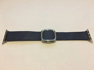 Véritable Apple Montre Bande - 38mm 40mm Bleu Nuit Moderne Boucle Grande - Photo 1 sur 4