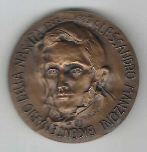 ALESSANDRO MANZONI MEDAGLIA 1985 MILANO CENTRO STUDI (MM.40) #MD683 - Imagen 1 de 2