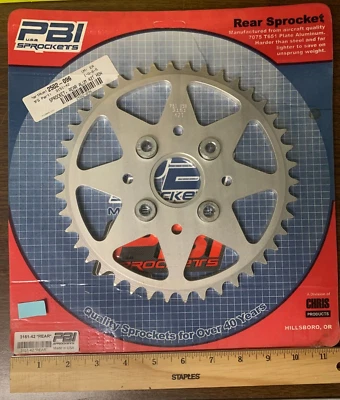 全新 PBI 后铝链轮 42T 本田 TRX200SX ATC200S ATC185S 3151-42 LSB2 — 第 1/2 张图片