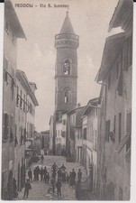 PECCIOLI PISA VIA SAN LORENZO ANIMATA 1909 SUPER !