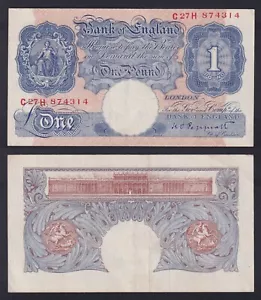Banconota Regno Unito 1 pound (1940-1948) P.-367a SUP/AU - Imagen 1 de 1