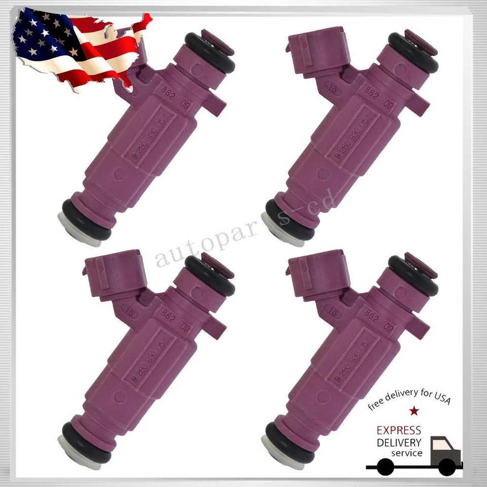 4PCS Fuel Injector for 06-11 Hyundai Accent 1.6L Kia Rio Rio5 2009-11 3531037170 Foto 1 de 4