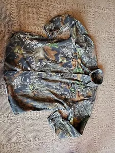 Redhead Mossy Oak Break Up Infinity Shirt Button Up Camo Men’s Large Cotton - Picture 1 of 5