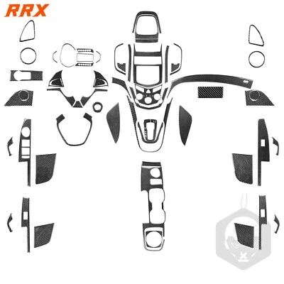 68Pcs Real Carbon Fiber Kits Full Interior Cover Trim For Chevrolet Sonic 12-16 — 第 1/4 张图片