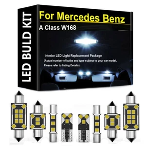 Kit Luci Interne Led Auto Per Mercedes Classe A W168 97-2004 Lampadine Bianche Canbus - Foto 1 di 11