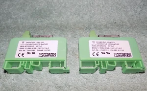 2 New Phoenix Contact EMG 17-REL/KSR-24/21-21-LC Isolation Relay 24 V AC DC - Picture 1 of 4