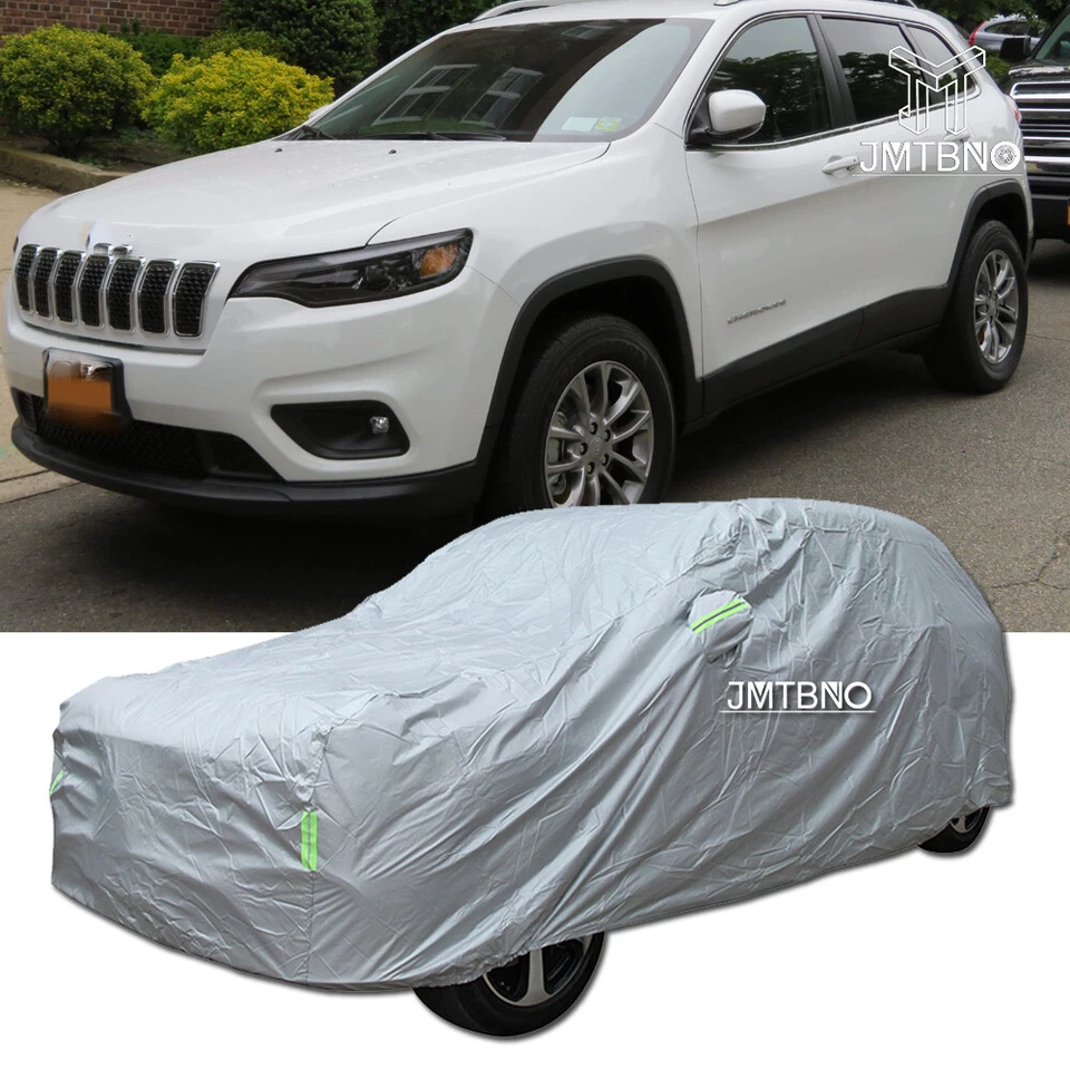Cubierta para camioneta SUV exterior UV para todo tipo de clima plateada para Jeep Cherokee EE. UU. Foto 1 de 4