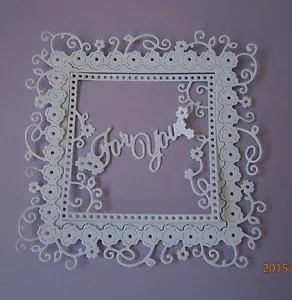 TATTERED LACE INTERLOCKING FRAME DIE CUTS - Picture 1 of 3