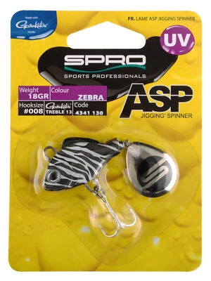 Spro ASP Spinner UV 10g 14g 18g 21g 28g Zebra Activ Jigging Barsch ABVERKAUF - Bild 1 von 2
